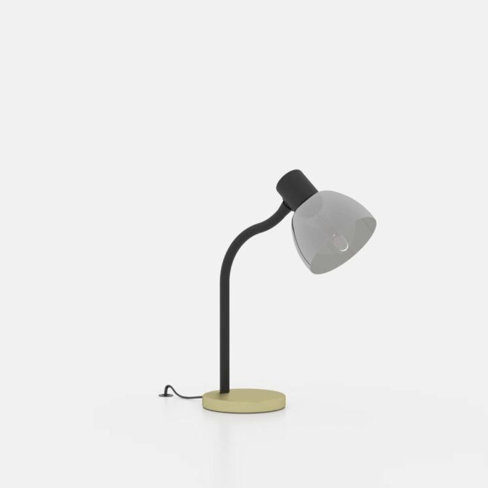 Load image into Gallery viewer, Candeeiro de mesa com base preta e latão escovado MACERE EGLO
