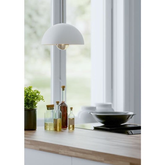 Candeeiro de teto minimalista em aço branco GAETANO EGLO