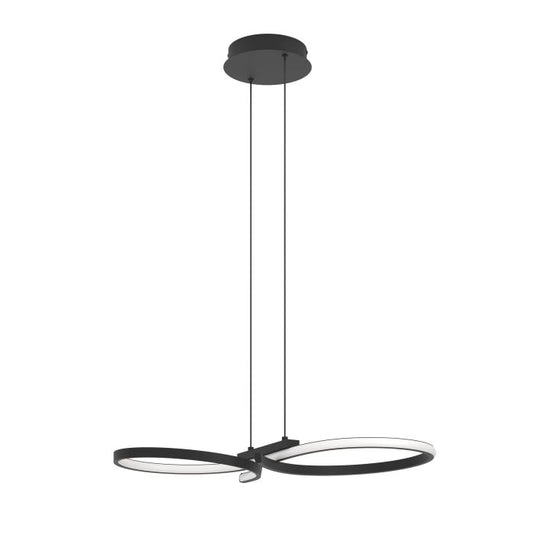 Candeeiro de teto LED elegante e curvo SERPINS EGLO