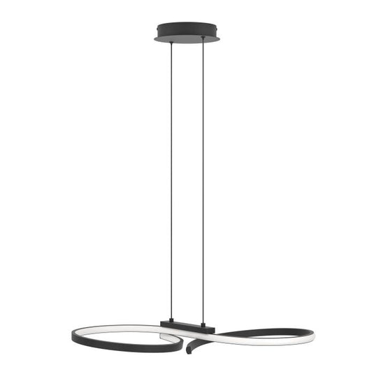 Candeeiro de teto LED elegante e curvo SERPINS EGLO