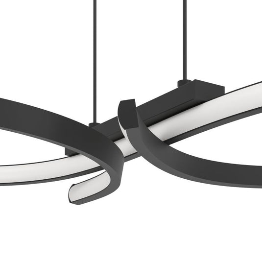 Candeeiro de teto LED elegante e curvo SERPINS EGLO