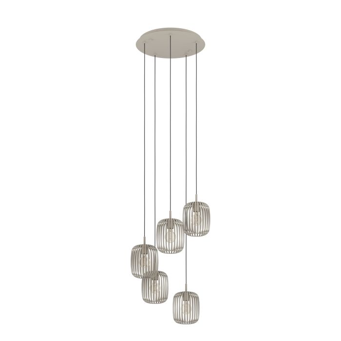 Carregue imagem no visualizador da galeriaCandeeiro de teto ROMAZZINA com cinco soquetes E27 areia EGLO
