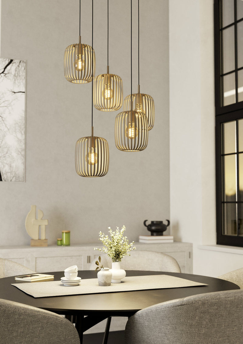 Carregue imagem no visualizador da galeriaCandeeiro de teto Romazzina de 5 pontos de luz - Eglo
