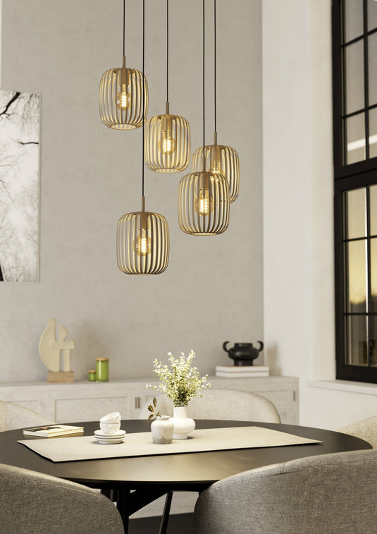 Candeeiro de teto Romazzina de 5 pontos de luz - Eglo