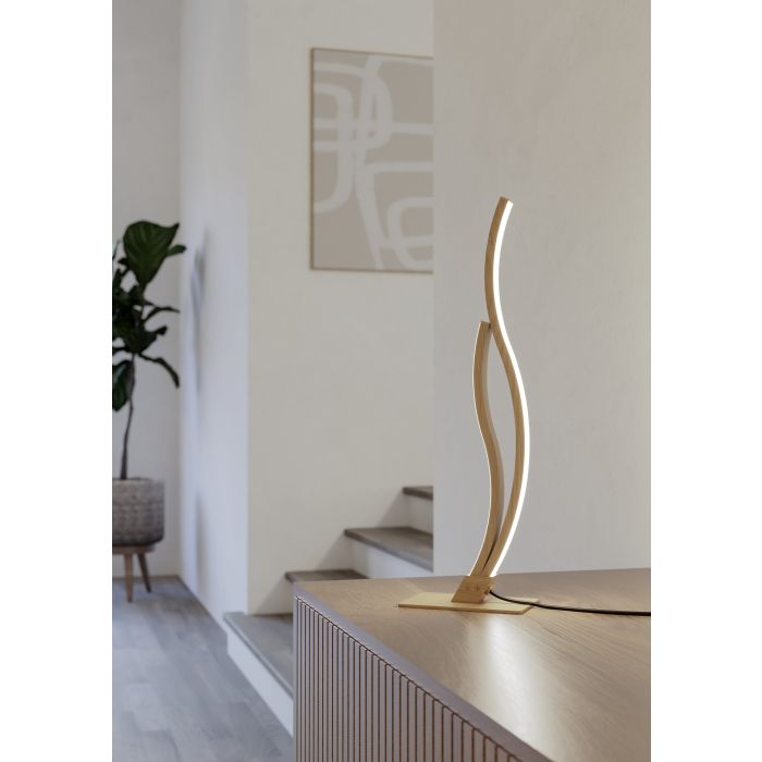 Load image into Gallery viewer, Candeeiro de Mesa LED com Aspeto de Madeira GRISOLIA EGLO
