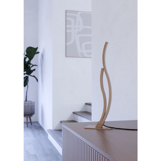 Candeeiro de Mesa LED com Aspeto de Madeira GRISOLIA EGLO