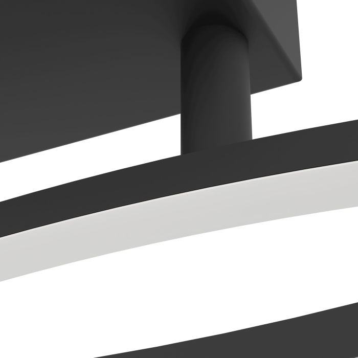 Load image into Gallery viewer, Candeeiro de teto LED preto e branco GRISOLIA EGLO
