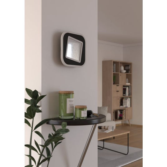 Aplique LED de Parede Preto com Efeito Cristal MACCHIONI EGLO