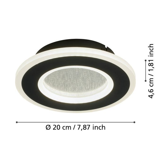 Aplique de Parede LED com Efeito Cristal MACCHIONI EGLO