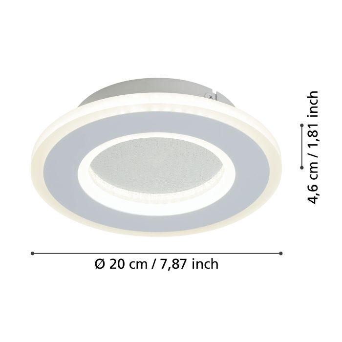 Cargue la imagen en el visor de la galería, Aplique LED de Parede com Efeito Cristal MACCHIONI EGLO
