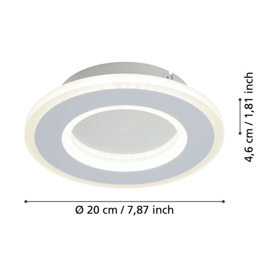Aplique LED de Parede com Efeito Cristal MACCHIONI EGLO