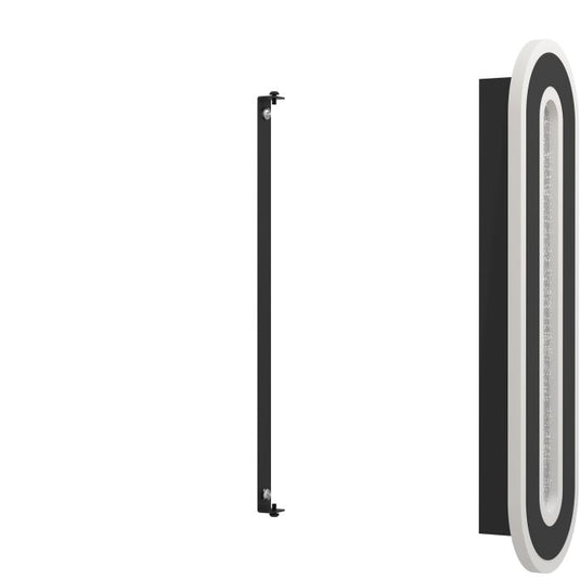 Aplique de Parede LED Preto com Efeito Cristal MACCHIONI EGLO