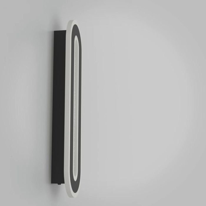 Cargue la imagen en el visor de la galería, Aplique de Parede LED Preto com Efeito Cristal MACCHIONI EGLO
