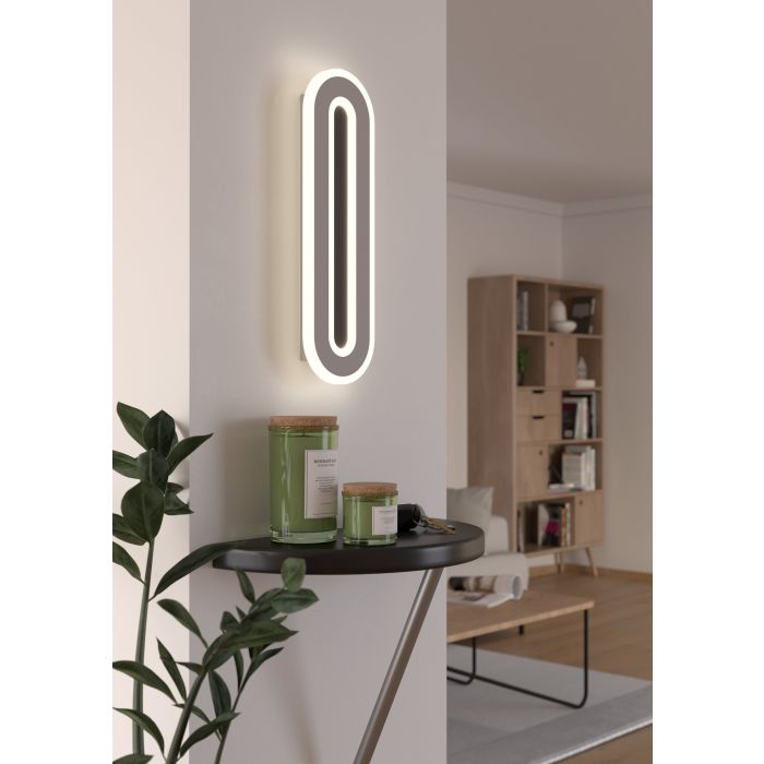 Load image into Gallery viewer, Aplique de Parede LED com Efeito Cristal Branco MACCHIONI EGLO
