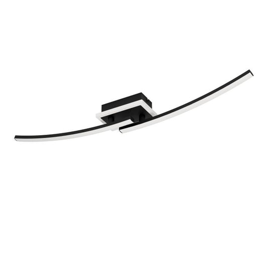 Candeeiro de teto LED preto e branco LUNGOLAGO EGLO