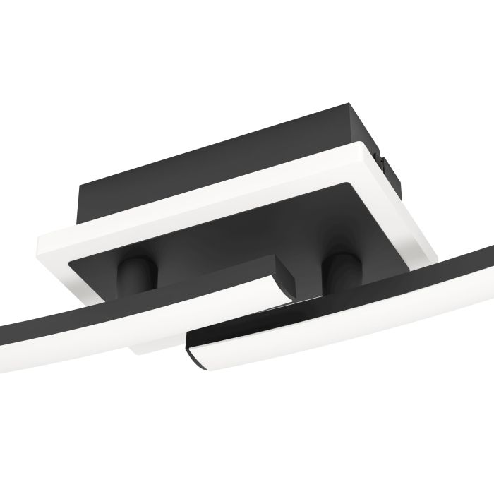Load image into Gallery viewer, Candeeiro de teto LED preto e branco LUNGOLAGO EGLO
