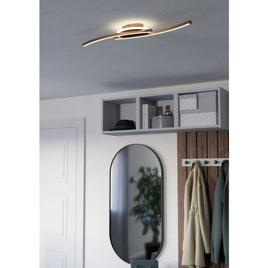 Candeeiro de teto LED em bronze LUNGOLAGO EGLO