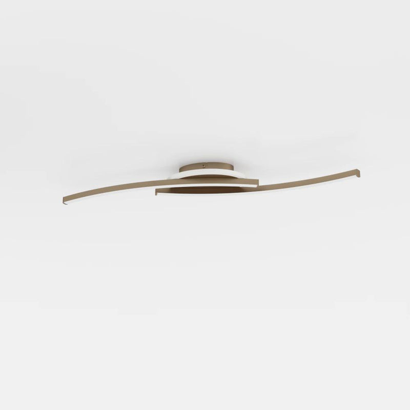 Cargue la imagen en el visor de la galería, Candeeiro de teto LED em bronze LUNGOLAGO EGLO
