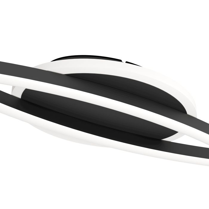 Load image into Gallery viewer, Candeeiro de teto LED preto e branco LUNGOLAGO EGLO
