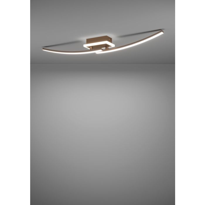 Load image into Gallery viewer, Candeeiro de teto LED em bronze LUNGOLAGO EGLO
