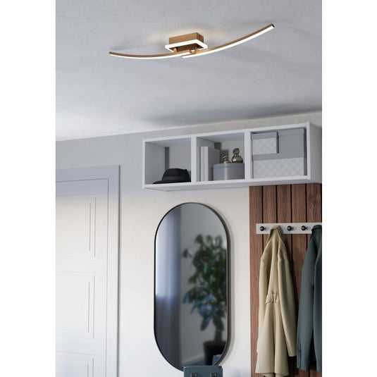 Candeeiro de teto LED em bronze LUNGOLAGO EGLO