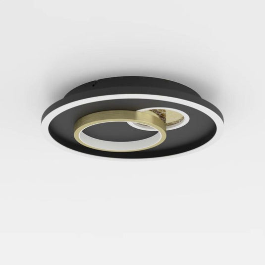 Plafon LED Preto e Dourado TIRIOLO EGLO