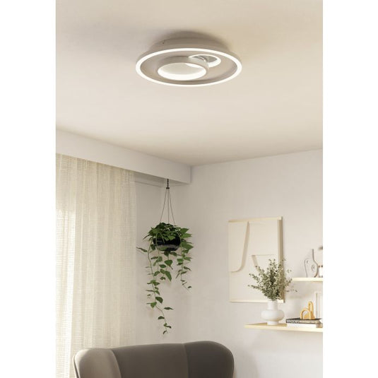 Plafon LED Branco e Prata 380 mm TIRIOLO EGLO