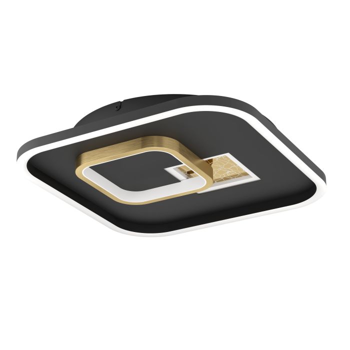 Load image into Gallery viewer, Plafon LED Preto e Dourado TIRIOLO EGLO
