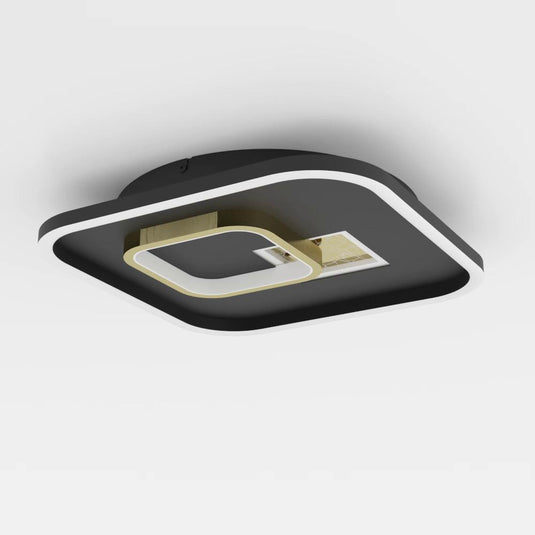 Plafon LED Preto e Dourado TIRIOLO EGLO
