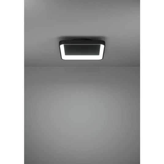 Plafon LED Preto Quadrado 350x350 mm LORETELLO EGLO