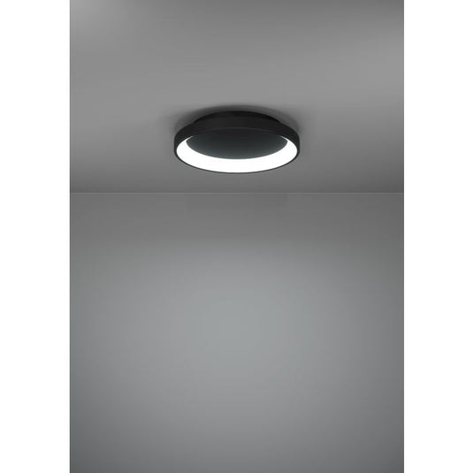Plafon LED Preto Minimalista LORETELLO EGLO