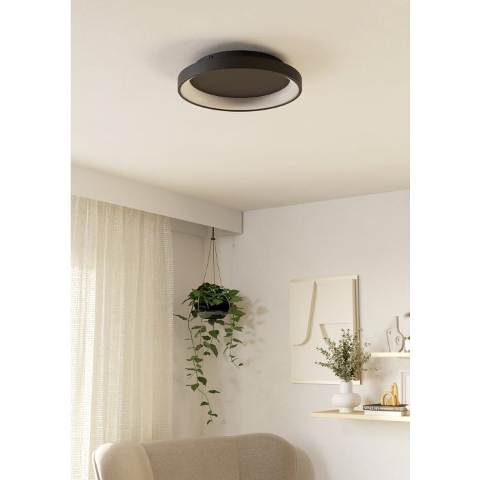 Chargez l'image dans la visionneuse de la galerie, Plafon LED Preto Minimalista LORETELLO EGLO

