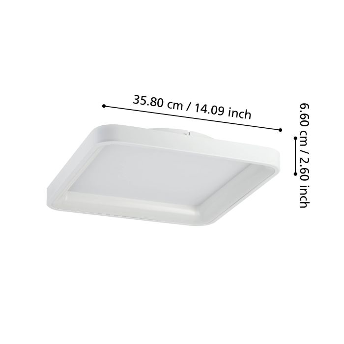 Chargez l'image dans la visionneuse de la galerie, Plafon LED Branco 350x350 mm LORETELLO EGLO
