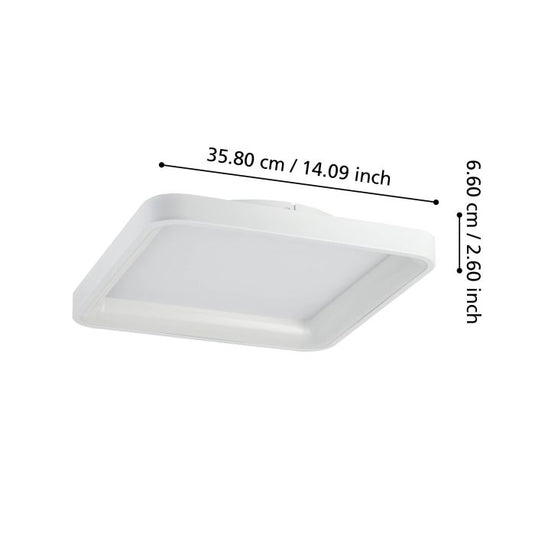 Plafon LED Branco 350x350 mm LORETELLO EGLO