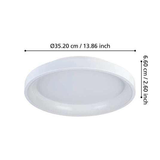Plafon LED Branco Minimalista LORETELLO EGLO