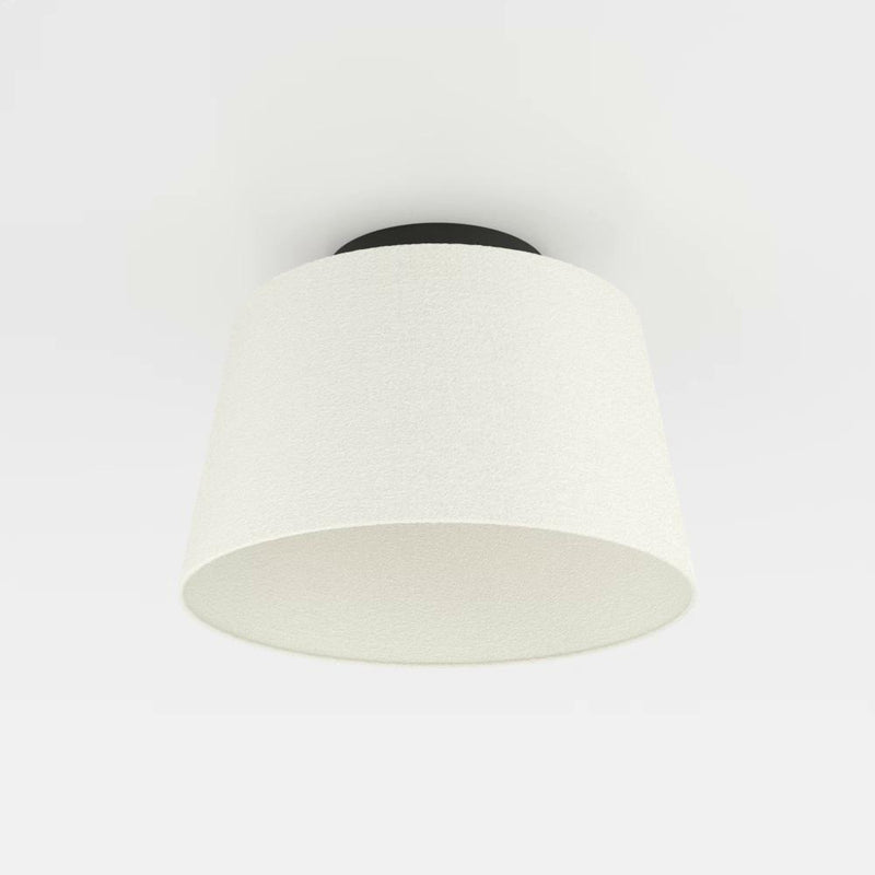 Cargue la imagen en el visor de la galería, Candeeiro de teto preto e branco em têxtil FEBRES EGLO
