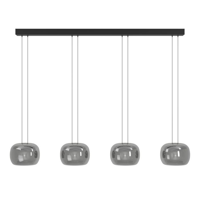 Carregue imagem no visualizador da galeriaCandeeiro de teto LED com vidro fumado HORTUNAS EGLO
