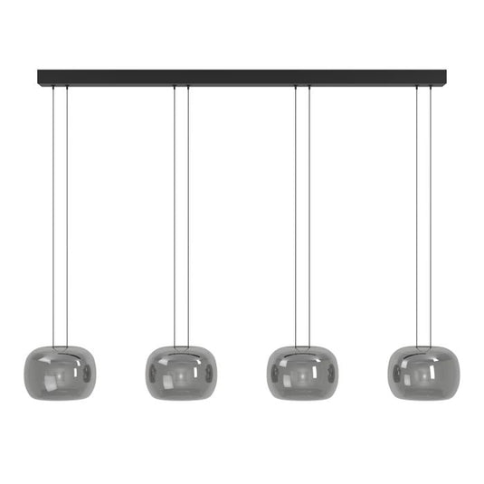 Candeeiro de teto LED com vidro fumado HORTUNAS EGLO