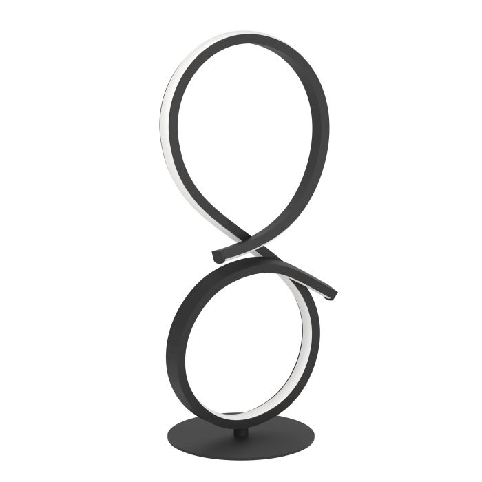 Load image into Gallery viewer, Candeeiro de Mesa LED com Design Curvo em Preto e Branco SERPINS EGLO

