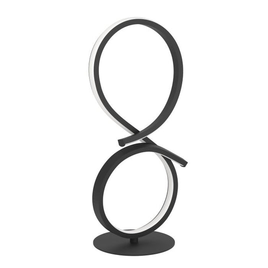 Candeeiro de Mesa LED com Design Curvo em Preto e Branco SERPINS EGLO