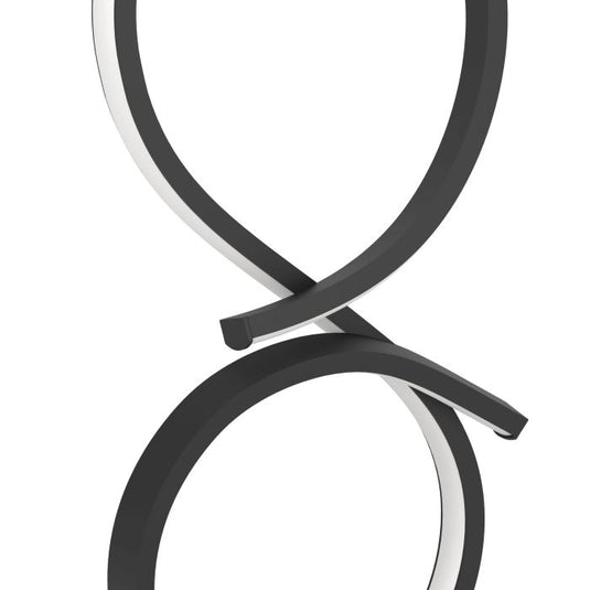 Candeeiro de Mesa LED com Design Curvo em Preto e Branco SERPINS EGLO
