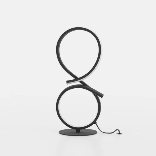 Candeeiro de Mesa LED com Design Curvo em Preto e Branco SERPINS EGLO