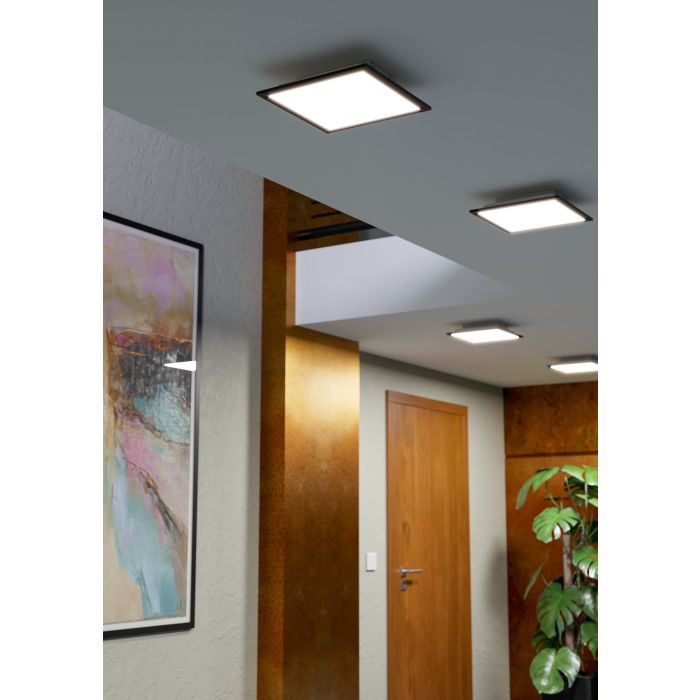 Load image into Gallery viewer, Candeeiro de teto LED moderno preto MORADILLO-Z EGLO
