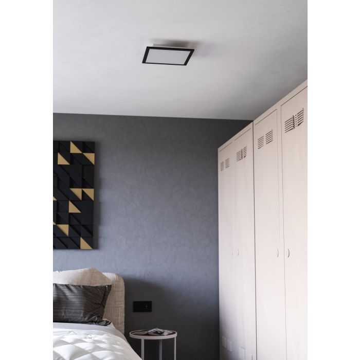 Load image into Gallery viewer, Candeeiro de teto LED moderno preto MORADILLO-Z EGLO
