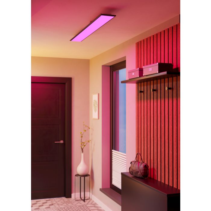 Chargez l'image dans la visionneuse de la galerie, Candeeiro de teto LED linear e minimalista MORADILLO-Z EGLO

