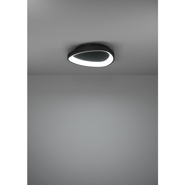 Chargez l'image dans la visionneuse de la galerie, Plafon LED Preto Moderno LORETELLO EGLO
