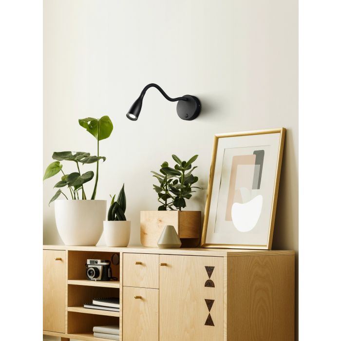 Load image into Gallery viewer, Aplique LED Preto com Braço Flexível OLIVANDINO EGLO
