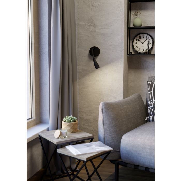 Load image into Gallery viewer, Aplique LED Preto com Braço Flexível OLIVANDINO EGLO
