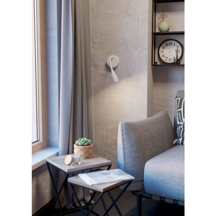 Load image into Gallery viewer, Aplique de Parede LED com Braço Flexível Branco Mate OLIVANDINO EGLO
