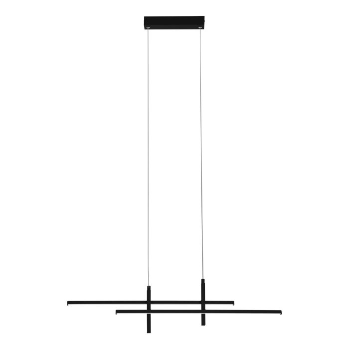 Cargue la imagen en el visor de la galería, Candeeiro de teto LED preto mate minimalista TREPILIANO EGLO
